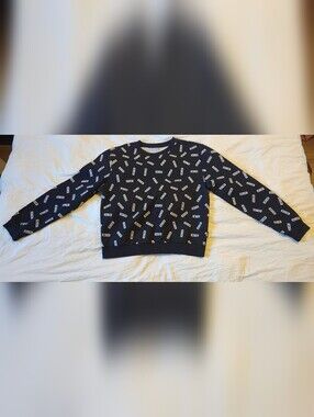 Moschino Black Logo Scatter Sweatshirt
